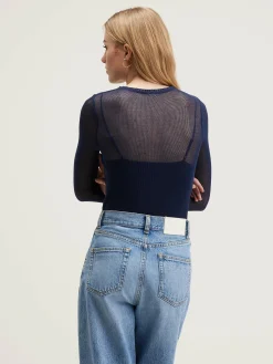 Bellerose Vibke Lange Mouwen T-shirt Naval Online