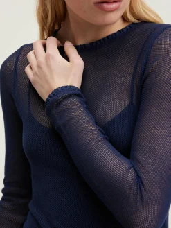 Bellerose Vibke Lange Mouwen T-shirt Naval Online