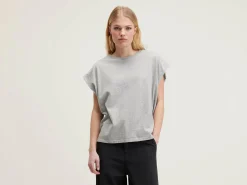 Bellerose Vice Ronde-hals T-shirt Heather grey Outlet