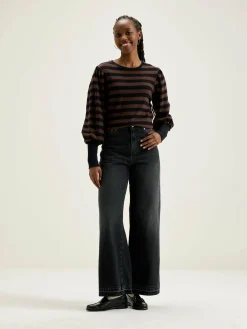 Bellerose Vidoum Pofmouwen T-shirt Deep well / Lychee Online