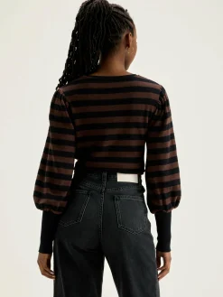 Bellerose Vidoum Pofmouwen T-shirt Deep well / Lychee Online