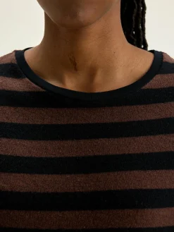 Bellerose Vidoum Pofmouwen T-shirt Deep well / Lychee Online