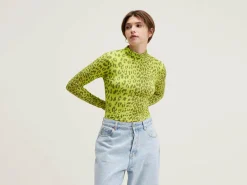 Bellerose Vinny T-shirt Met Rolkraag Fluo New