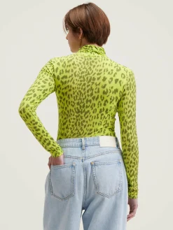 Bellerose Vinny T-shirt Met Rolkraag Fluo New