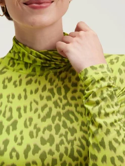 Bellerose Vinny T-shirt Met Rolkraag Fluo New