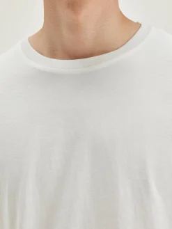 Bellerose Vinx Korte Mouwen T-shirt Vintage white Outlet