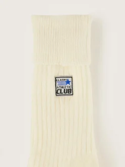 Bellerose Vocani Geribde Sokken Ecru Clearance