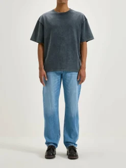 Bellerose Vouch Korte Mouwen T-shirt Black blue Online